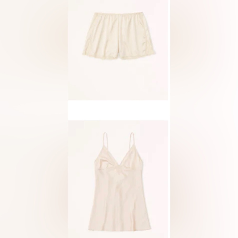 Abercrombie & Fitch Satin Nightie and Sleep Shorts